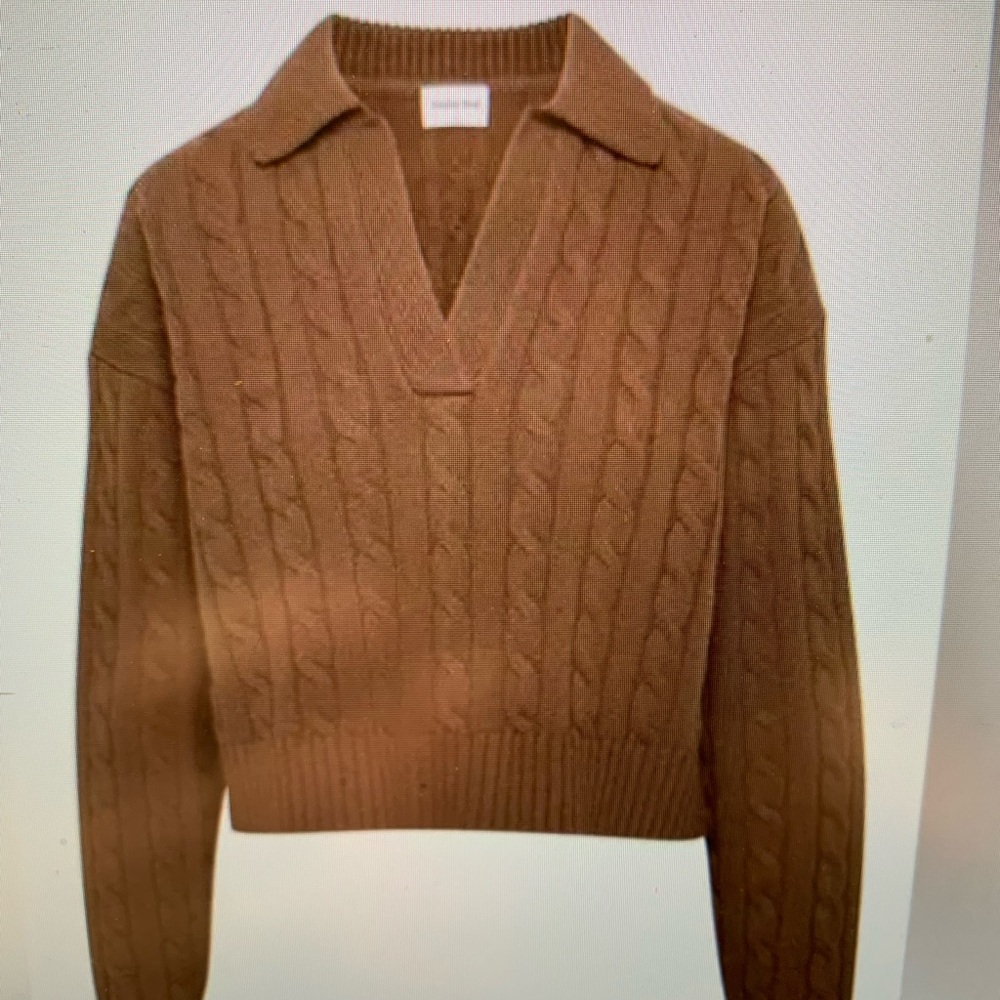 Aritzia Sunday Best sweater in dark brown